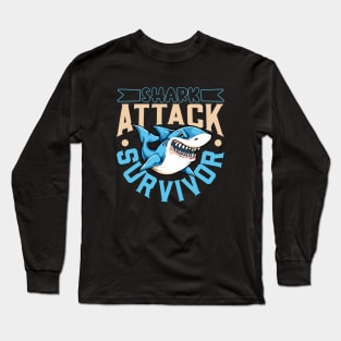 Shark attack survivor Long Sleeve T-Shirt